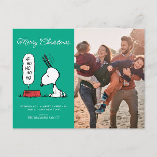 Peanuts Snoopy Ho Ho Ho Matservis Helg Vykort