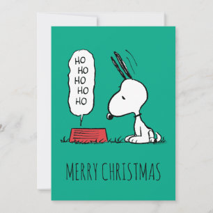 Peanuts Snoopy Ho Ho Ho Matservis Julkort
