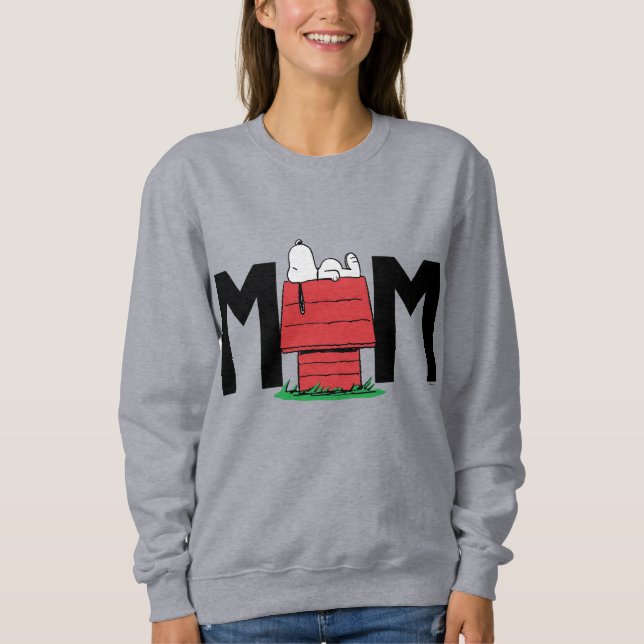 Peanuts Snoopy Hund House | Jag är Mamma T Shirt (Framsida)
