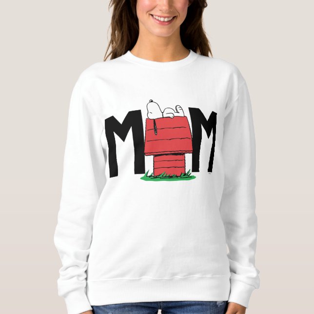 Peanuts Snoopy Hund House | Jag är Mamma T Shirt (Framsida)