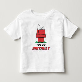 Peanuts Snoopy Hundhus Födelsedags T-shirt för Små