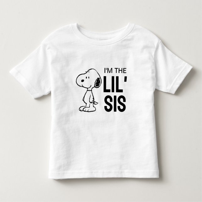 Peanuts Snoopy | Jag är den lilla systern T Shirt (Framsida)