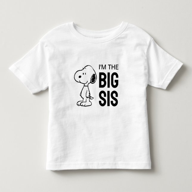 Peanuts Snoopy | Jag är den store syster T Shirt (Framsida)