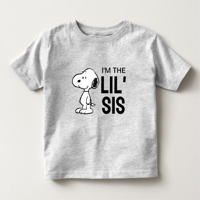 Peanuts Snoopy | Jag är lillasyster T Shirt (Framsida)