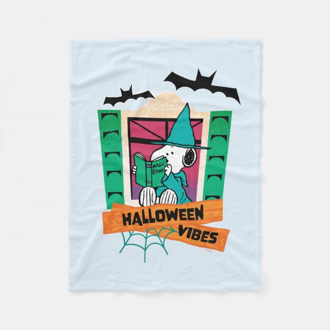 Peanuts Snoopy Magiska Drycker Halloween Fleecefilt (Framsidan)