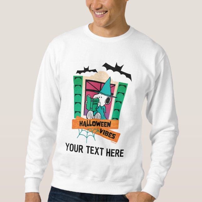 Peanuts Snoopy Magiska Drycker Halloween Lång Ärmad Tröja (Framsida)
