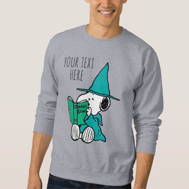 Peanuts Snoopy Magiska Drycker Halloween Lång Ärmad Tröja (Framsida)