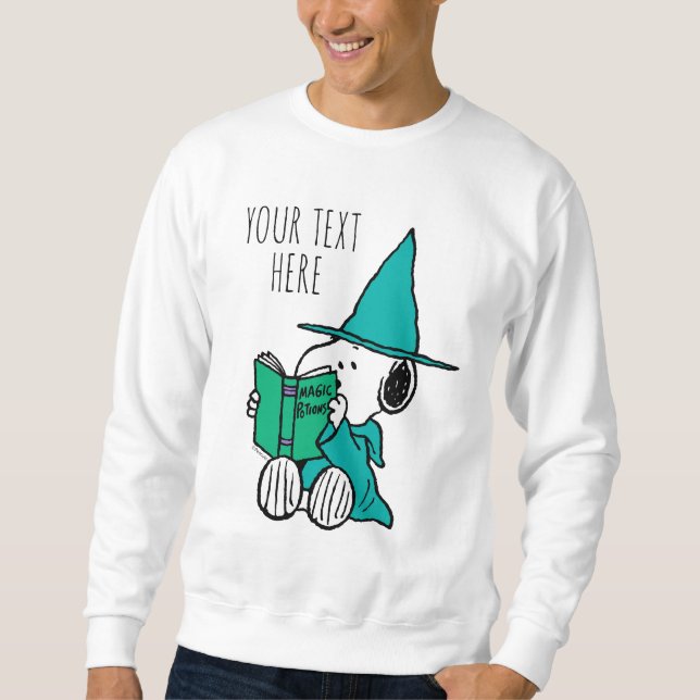 Peanuts Snoopy Magiska Drycker Halloween Lång Ärmad Tröja (Framsida)