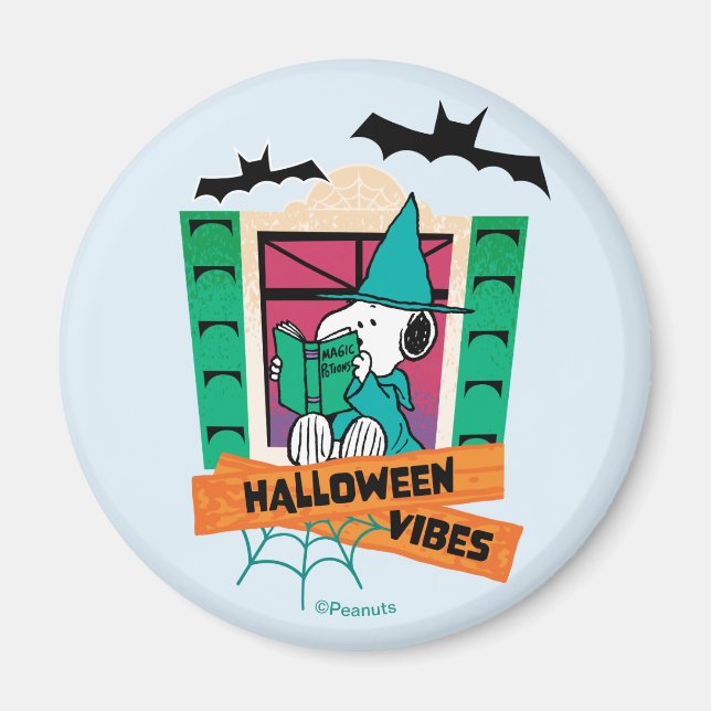 Peanuts Snoopy Magiska Drycker Halloween Magnet (Framsidan)