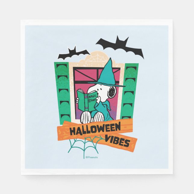 Peanuts Snoopy Magiska Drycker Halloween Pappersservett (Framsidan)