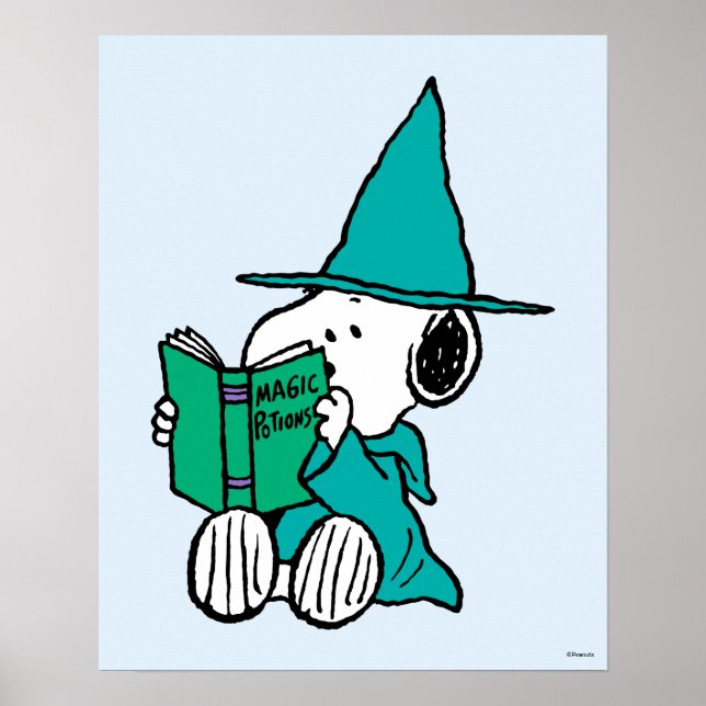 Peanuts Snoopy Magiska Drycker Halloween Poster (Framsidan)