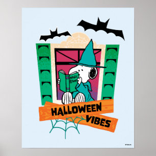 Peanuts Snoopy Magiska Drycker Halloween Poster
