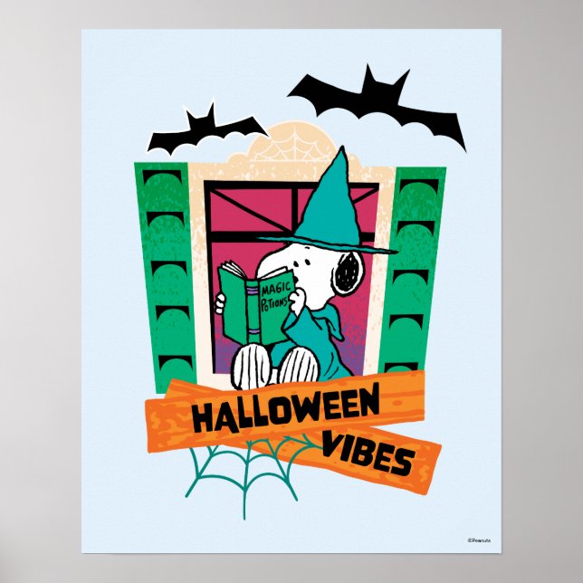 Peanuts Snoopy Magiska Drycker Halloween Poster (Framsidan)