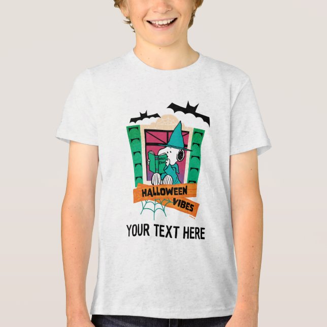 Peanuts Snoopy Magiska Drycker Halloween T Shirt (Framsida)