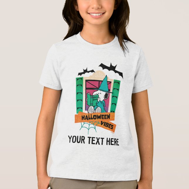 Peanuts Snoopy Magiska Drycker Halloween T Shirt (Framsida)