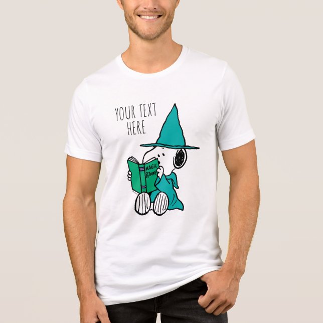 Peanuts Snoopy Magiska Drycker Halloween T Shirt (Framsida)