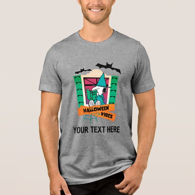 Peanuts Snoopy Magiska Drycker Halloween T Shirt (Framsida)