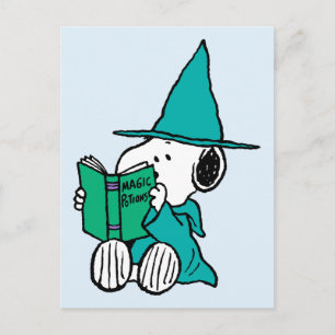 Peanuts Snoopy Magiska Drycker Halloween Vykort