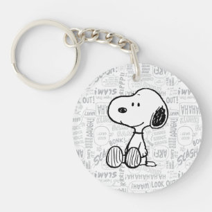 PEANUTS Snoopy på svartvita Tecknader