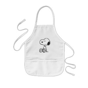 PEANUTS   Snoopy på svartvita Tecknader Barnförkläde