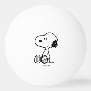 PEANUTS   Snoopy på svartvita Tecknader Pingisboll