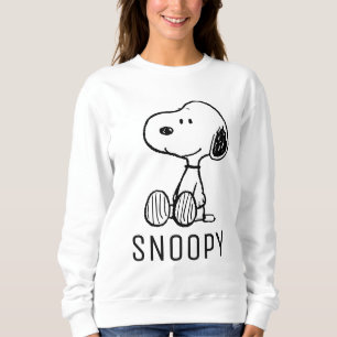PEANUTS Snoopy på svartvita Tecknader T Shirt