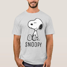 PEANUTS | Snoopy på svartvita Tecknader T Shirt