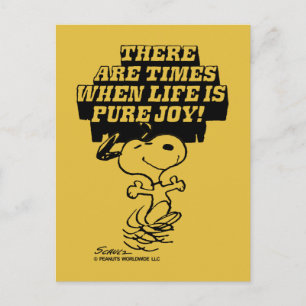 Peanuts Snoopy Ren Glädje Vykort