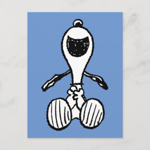Peanuts Snoopy skrattar Vykort