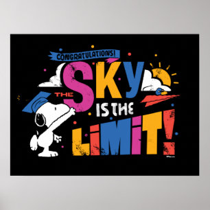 Peanuts Snoopy Sky Is The Limit Examen Poster