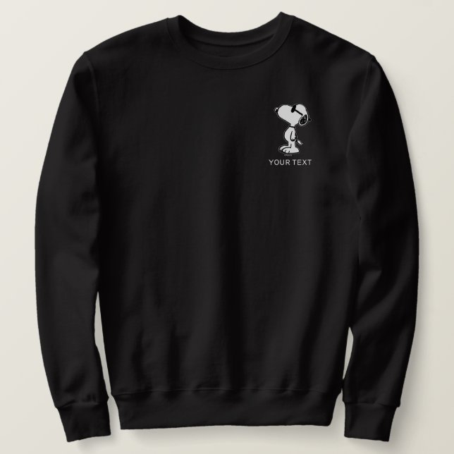 Peanuts | Snoopy Solglasögon grubblar Lång Ärmad Tröja (Design framsida)