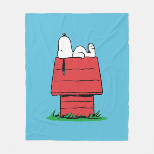 Peanuts   Snoopy som sover Fleecefilt