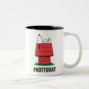 Peanuts Snoopy som sover Två-Tonad Mugg