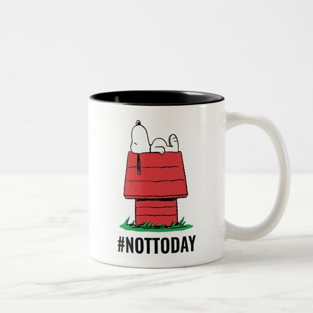 Peanuts | Snoopy som sover Två-Tonad Mugg (Höger)