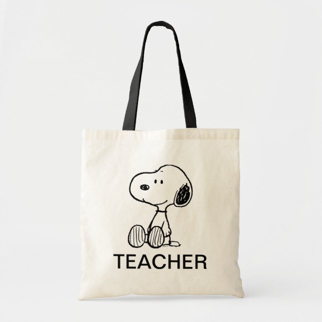 PEANUTS | Snoopy Teacher Tygkasse (Framsidan)
