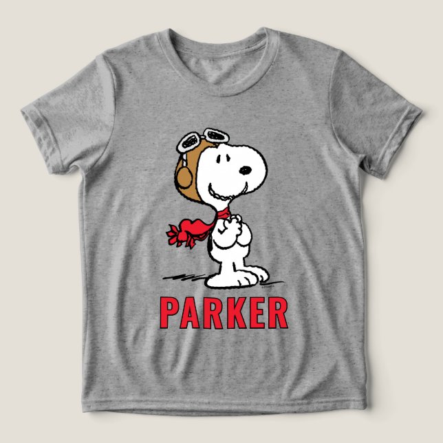 Peanuts | Snoopy The Flying Ace T Shirt (Design Framsida)