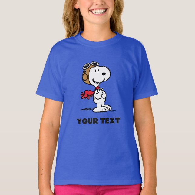 Peanuts | Snoopy The Flying Ace T Shirt (Framsida)