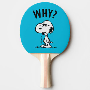 Peanuts Snoopy undrar varför? Pingisracket