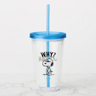 Peanuts Snoopy undrar varför? Take Away Mugg