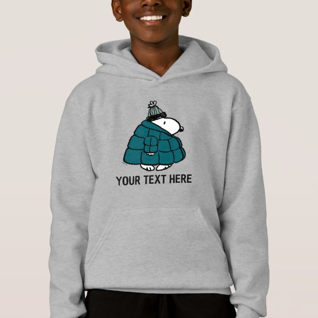 Peanuts | Snoopy Vinter Puffjacka T Shirt (Framsida)