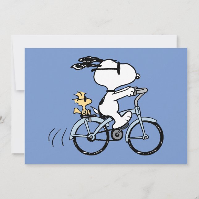 Peanuts | Snoopy & Woodstock Bicycle Kort (Framsida)