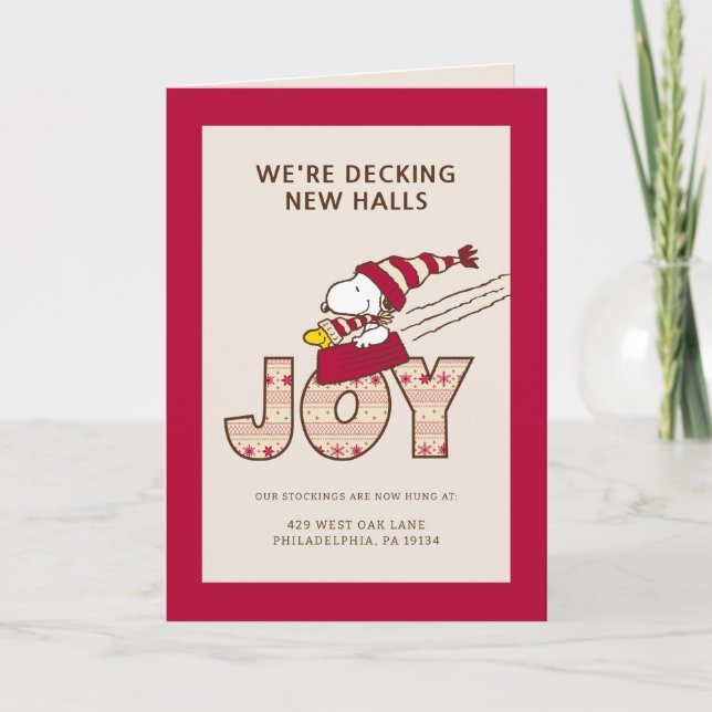 Peanuts | Snoopy & Woodstock Glädjeräkning Helgkort (Framsida)