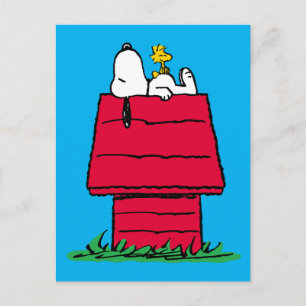 Peanuts   Snoopy & Woodstock Hundkoja Vykort