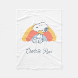 Peanuts | Snoopy & Woodstock Rainbow Baby Fleece B