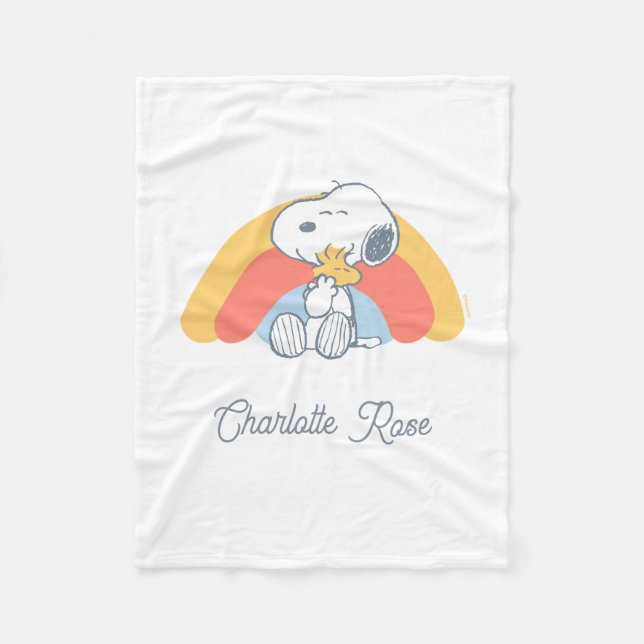 Peanuts | Snoopy & Woodstock Rainbow Baby Fleece B (Framsidan)