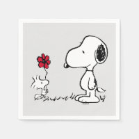 Peanuts | Snoopy & Woodstock Röd & Svart