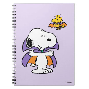 Peanuts Snoopy Woodstock Vampyr Halloween Anteckningsbok