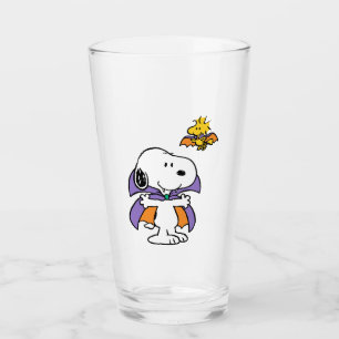 Peanuts Snoopy Woodstock Vampyr Halloween Glaskopp