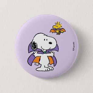 Peanuts Snoopy Woodstock Vampyr Halloween Knapp