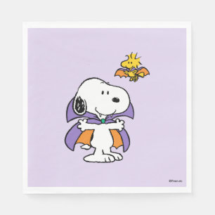 Peanuts Snoopy Woodstock Vampyr Halloween Pappersservett